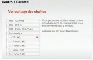 code parental d usine canal plus